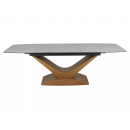 Стол обеденный SIGNAL DOLCE Ceramic Statuario Venato белый/дуб 180-240/95